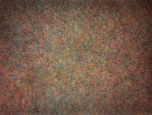 Gerda Teljeur, The Sky Below 3, 2016, ink on paper, colour, 57 x 76 cm., € 2.200
